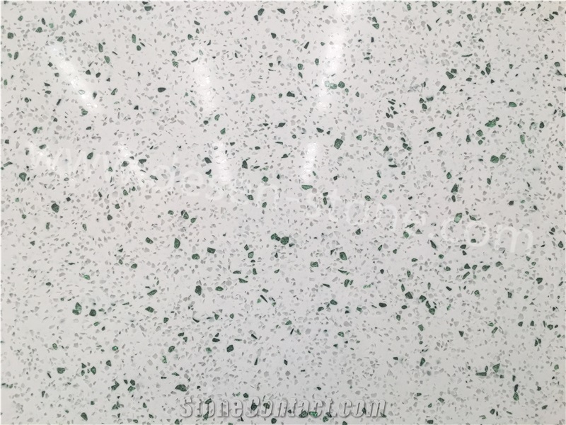 Green Diamond Quartz Stone/Artificial Quartz Stone Slabs&Tiles Walling