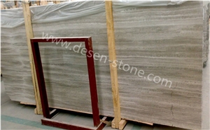 Grey Wood Grain/Grey Serpeggiante Marble Stone Slabs&Tiles for Countertops