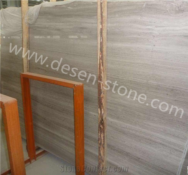 Grey Wood Grain/Grey Serpeggiante Marble Stone Slabs&Tiles for Vanity Tops