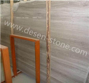 Grey Wood Grain/Grey Serpeggiante Marble Stone Slabs&Tiles for Vanity Tops