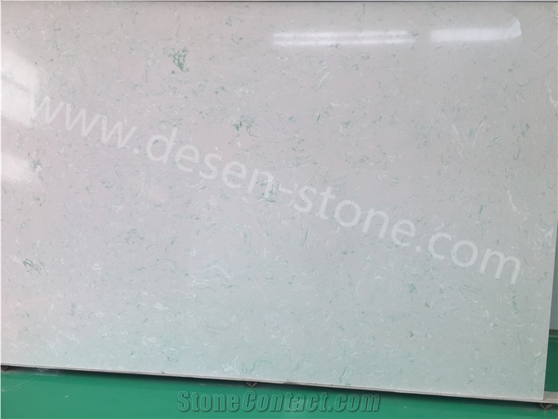 Ice Emerald Jade Quartz Stone/Artificial Quartz Stone Slabs&Tiles Wall