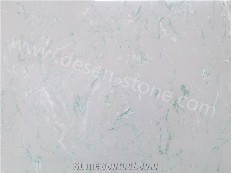 Ice Emerald Jade Quartz Stone/Artificial Quartz Stone Slabs&Tiles Wall