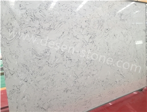 Jade Dragon Snow White Quartz Stone/Artificial Quartz Stone Slabs&Tile