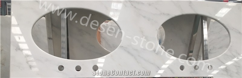 Oriental White/East White Kitchen Marble Stone Countertops/Desk Tops