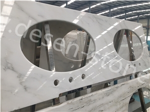 Oriental White/East White Kitchen Marble Stone Countertops/Desk Tops