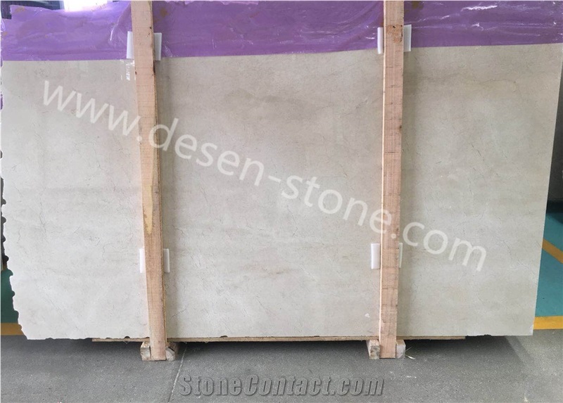 Spain Beige/Crema Marfil Mallado Marble Stone Slabs&Tiles for Countertops