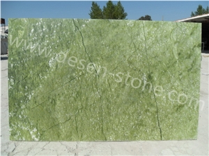 Spring Green/Dandong Green Marble Stone Slabs&Tiles Walling Covering