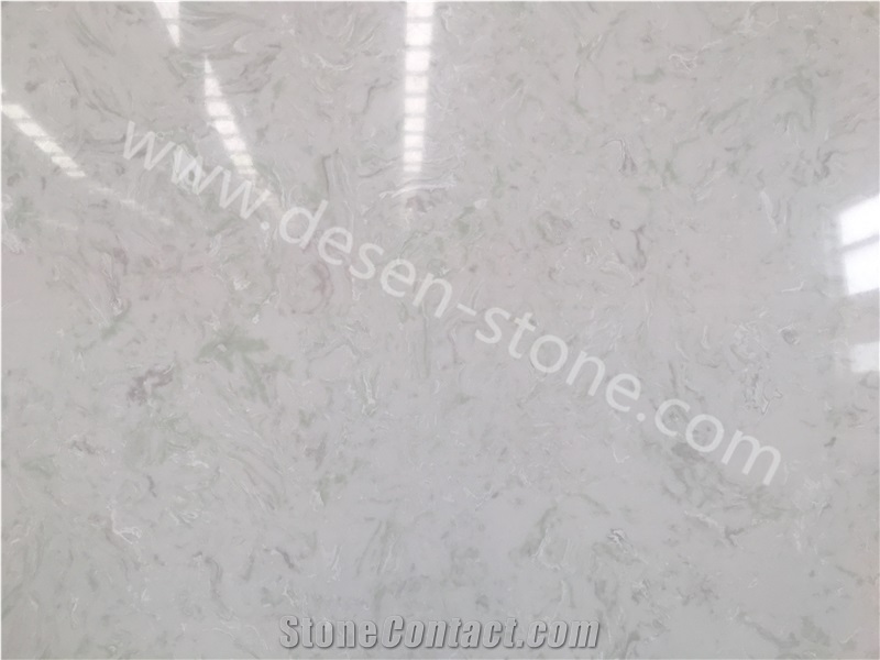 Tourmaline Jade Quartz Stone/Artificial Quartz Stone Slabs&Tiles Floor