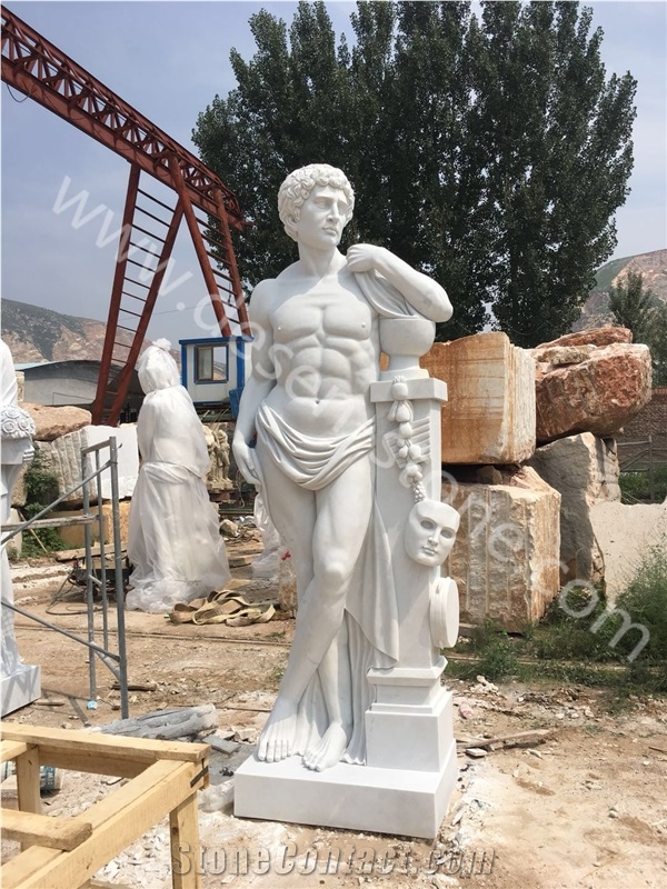 White Marble Stone Carving Handcarved Human Garden Sculptures&Statues