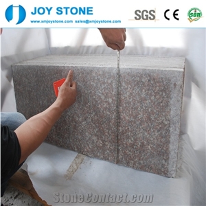 Polished G687 Cheap Outdoor Peach Blossom Red Granite Tile Flooring
