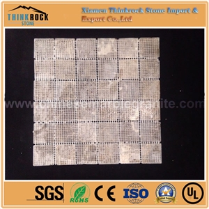 Chips Square 1.8in.X1.8in. Honed Emperador Mix Mosaic Wall Tiles