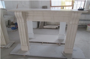 Cream Marfil Marble Fireplace White Marble Fireplace Surroundings