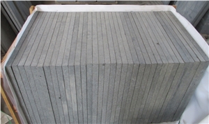 Flamed G684 Black Basalt Flooring Tiles Black Granite Floor