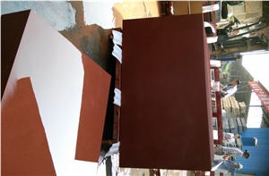 Great Natural Honed Red Red Sandstone Flooring Tiles