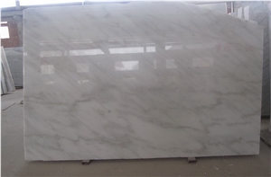 Guangxi White Yellow Lines Marble Slabs White Marble Bathroom Floors Tiles