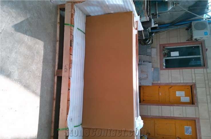 Honed Small Yellow Sandstone Floor Covering Tiles