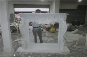 Hunan White Marble Fireplace White Marble Fireplace Surroundings