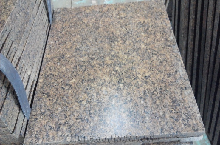 Polished Merry Gold Red Granite Flooring and Wall Panels