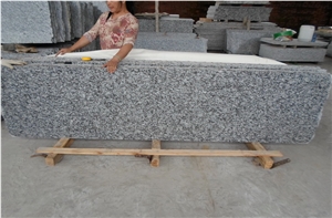 Polished Spray White Granite Small Slabs White Granite Flooring Tiles