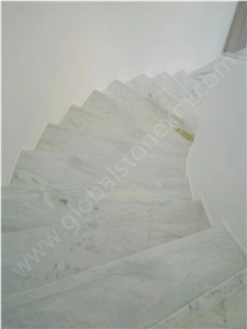 Blue Danube Marble Stairs, Steps for Hotel Decorations