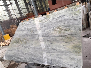 Magic Seaweed Marble Slab, Luxury Marble Panel for Hotel Decorations