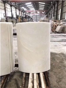 Imperial White Marble Column,White Marble Column for Project