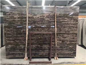 Golden Brown Beach Marble Slabs&Tiles Nature Stone High Quality Polish