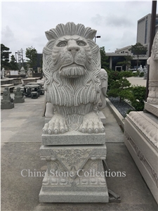 Granite Carvings Customized Statues Outdoor Handcraft Horse Lions