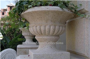 Granite Flower Pots,Flower Vases,Plant Pot Used in Garden