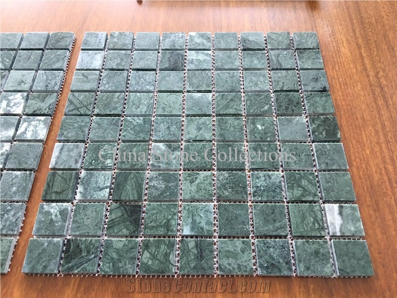 Verde Guatemala Marble India Green Marble Mosaic for Interior