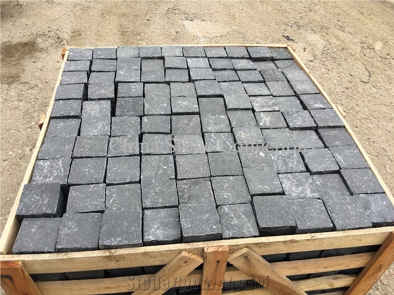 Zp Black Basalt Pavers/Cobble Stone/Natural Surface/Flamed Top