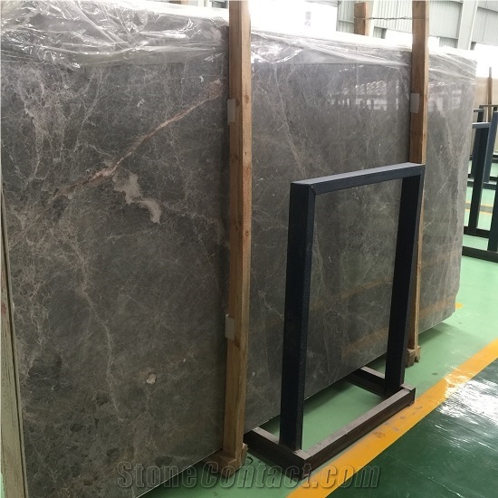 China Silver Marten Grey Marble Slab for Flooring and Wall Tile