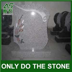 G603 Granite Tombstone,Gravestones,Headstones,Monument, Padang Light Grey Granite Gravestones