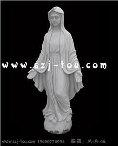 White Granite Religious Statues