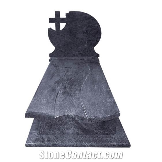 Bahama Blue Vizag Blue Granite Carving Tombstone Monuments Headstone