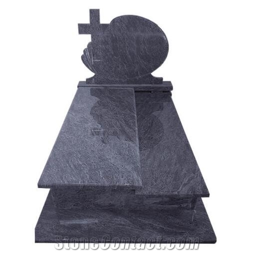 Bahama Blue Vizag Blue Granite Carving Tombstone Monuments Headstone
