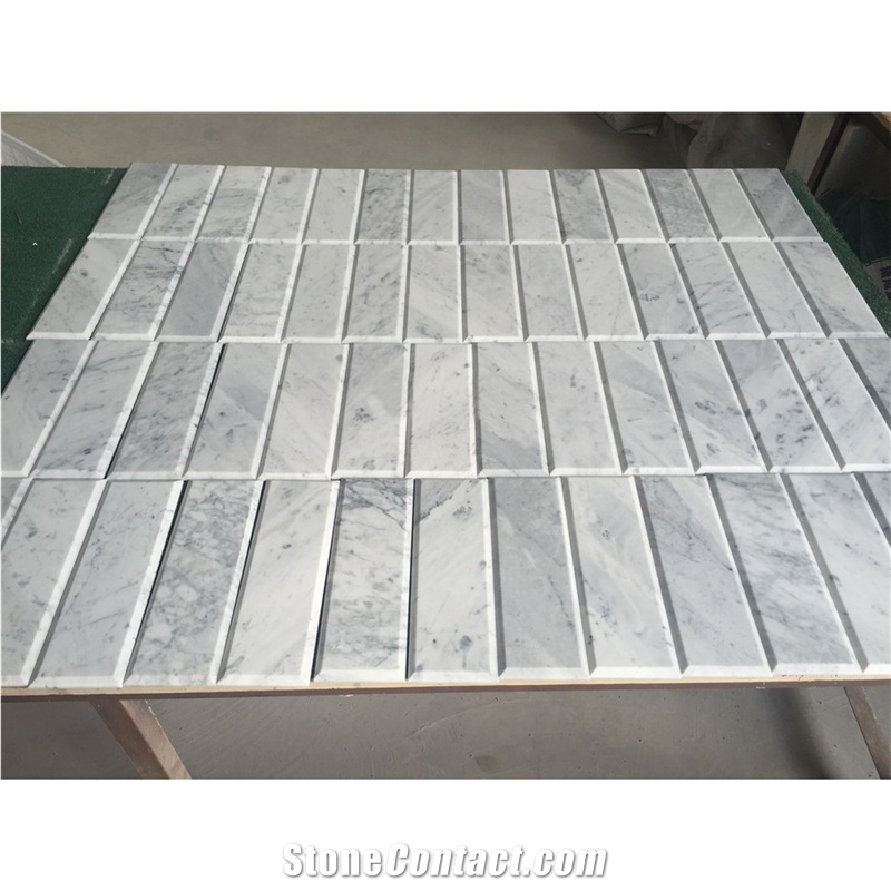 Carrara White Marble Tiles for Floor and Wall, Bianco Carrara Unito C White Marble