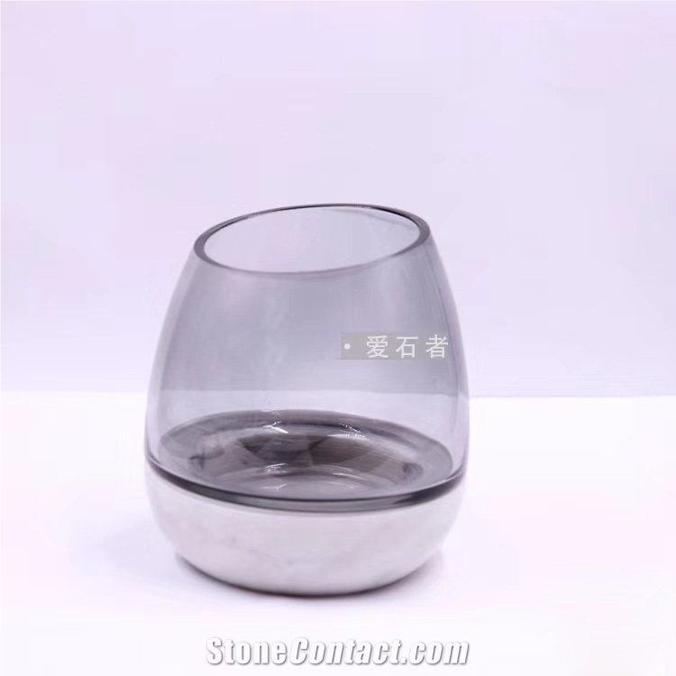 Creative Stones Cararra Small Part Handcrafts Marble Candle Holder