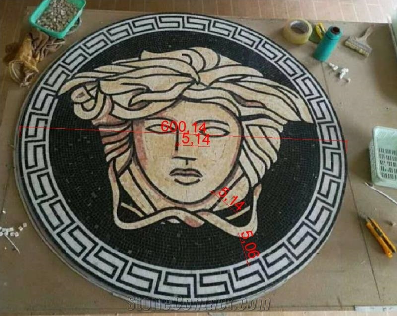 Customized Tiles 24 X24" Medusa Marble Mosaic Ceramic Porcelain Tiles