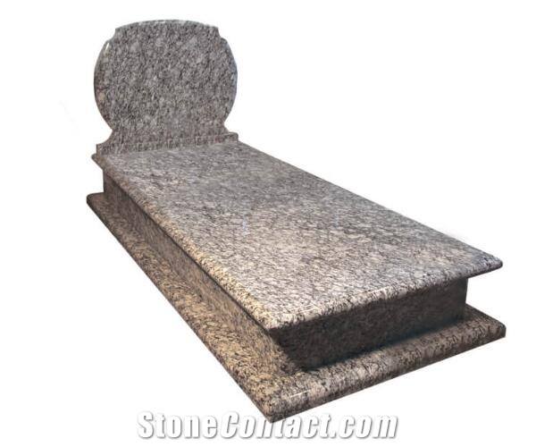 G418 Spray Wave White Grey Granite Western Style Monuments Tombstones