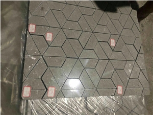 Grey Marble Trapezoid Mosaic Tiles