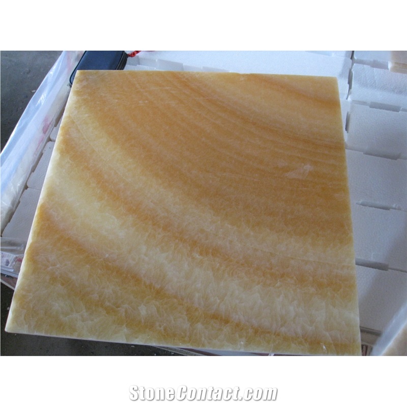 Honey Yellow Onyx Tiles for Wall