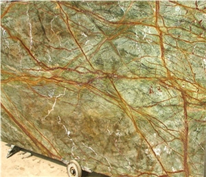 India Green Marble Rainforest Green Marble Slab