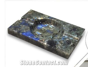 Luxury Stone Crafts Blue White Customize Marble Granite Cigar Ashtrays