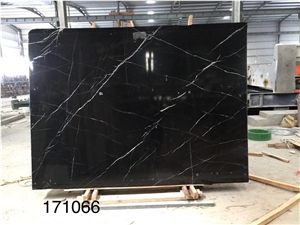 Nero Marquina Marble Slab, China Black Marble Tiles Slabs