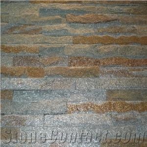 Rusty Slate Stone Veneer Slate Ledgestone Wall Cladding Stacked Stone