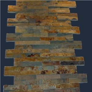 Rusty Slate Stone Veneer Wall Panel Slate Ledgestone Wall Cladding