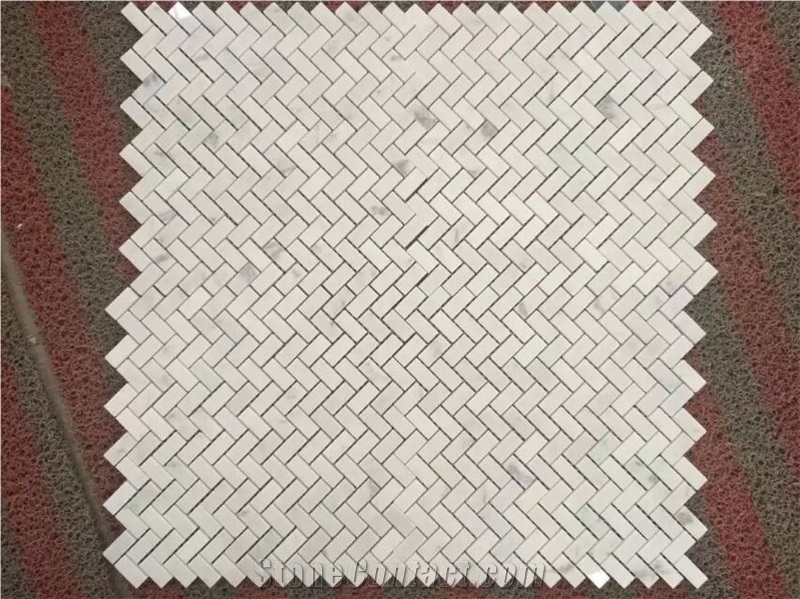 Wholesale Marble Mosaic Design Narrow Strips Linear Strips Mosaic