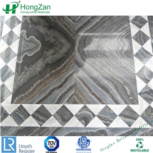 Stone Printing Aluminum Honeycomb Panels, Artificial Onyx Honeycomb Panels