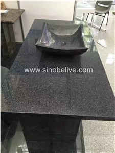 New Black Pearl Granite Vanity Tops with Sink